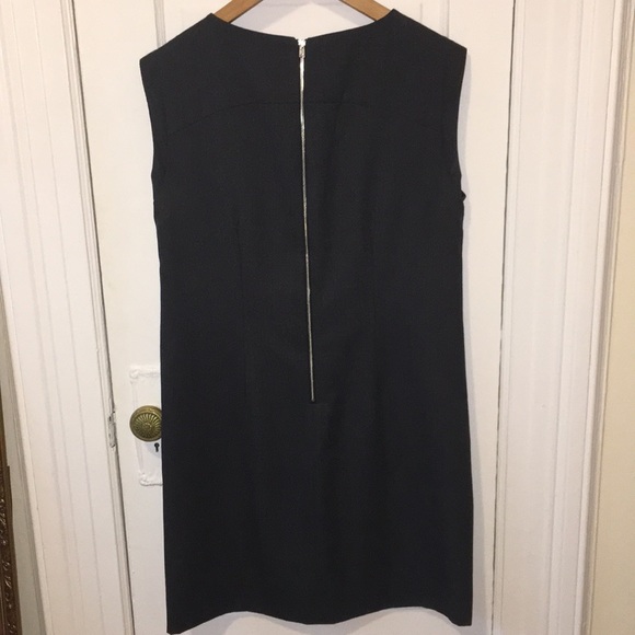 J.Crew shift dress with faux leather pockets - Picture 4 of 9